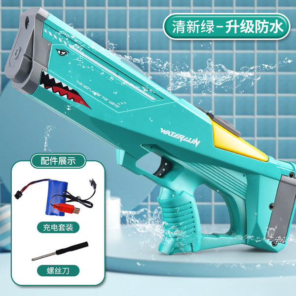 Shark Automatic Electric Water blaster Children Outdoor Beach Games Pool Summer Toys