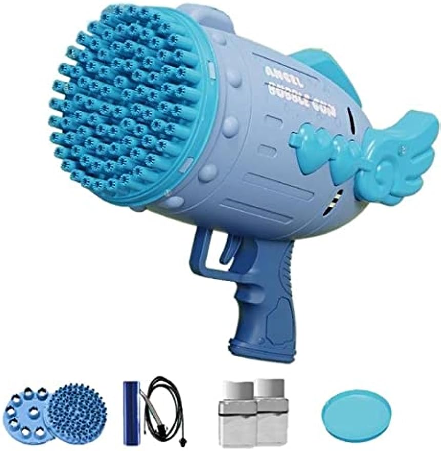 Electric Angel Bubble Gun with 11-Hole & 91-Hole Head – Biu