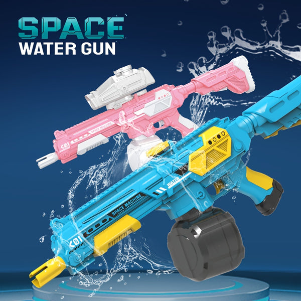 Space Water Gun: USB Charged, Suitable for Ages 3-8, 36V Or Below, Outdoor Fun with Friends