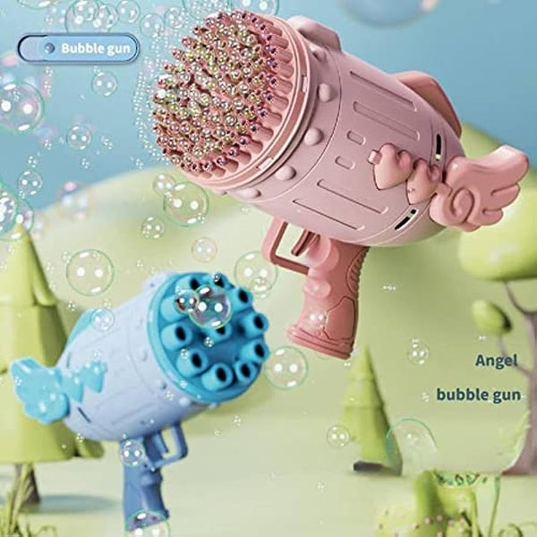 Electric Angel Bubble Gun with 11-Hole & 91-Hole Head-Biu Blaster-Uenel