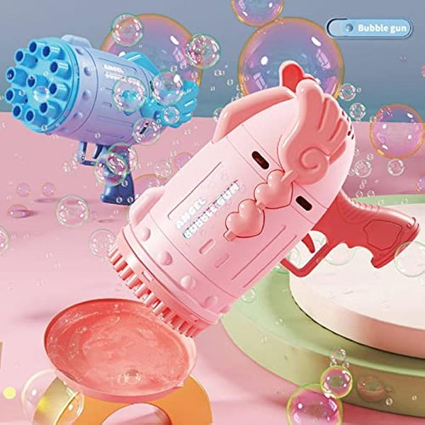 Electric Angel Bubble Gun with 11-Hole & 91-Hole Head-Biu Blaster-Uenel