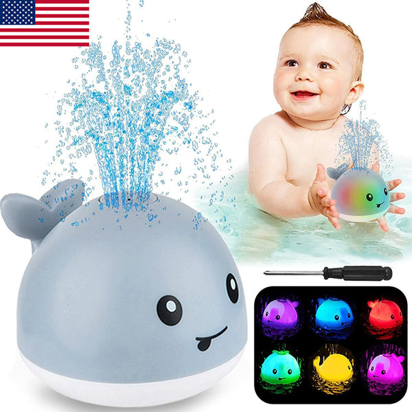 Sprinkler Bathtub Toys for Toddlers Infant Kids Boys Automatic Spray Water Toy (US Stock)