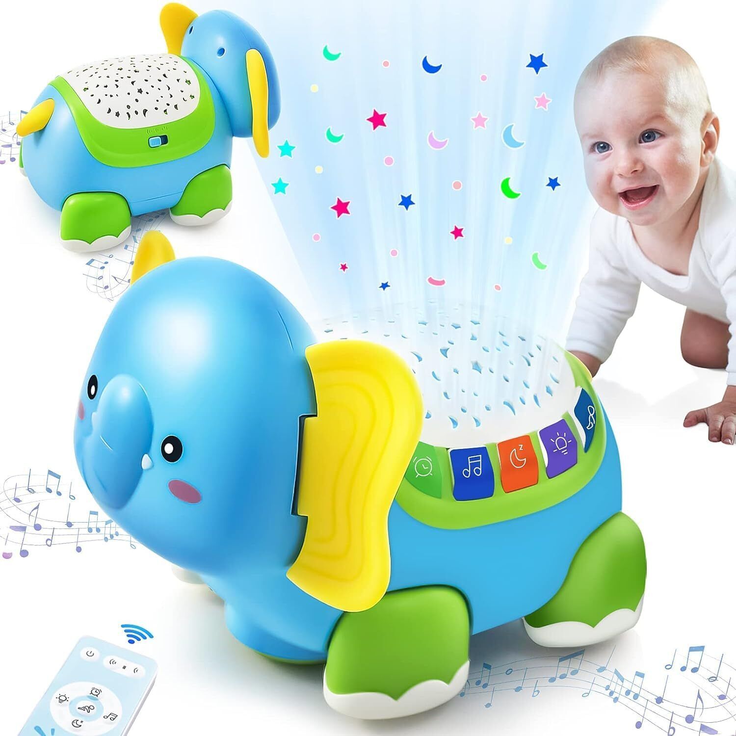 Musical Crawling Baby Toys with Light Safety Early Developmental Toy f ...