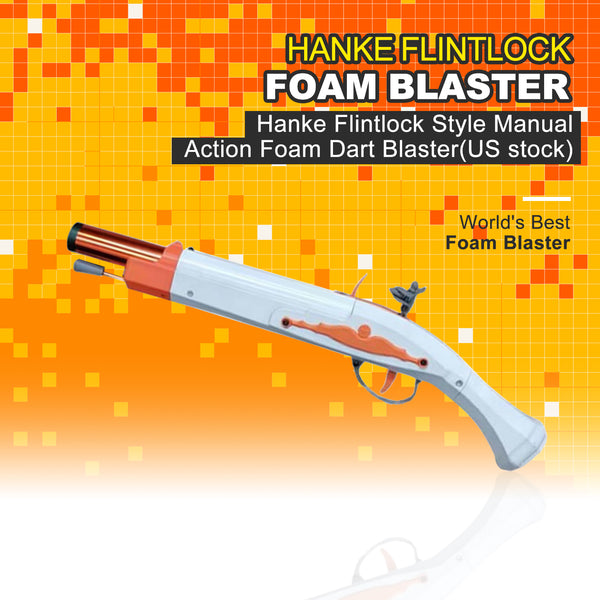 Hanke Flintlock Style Manual Action Foam Dart Blaster