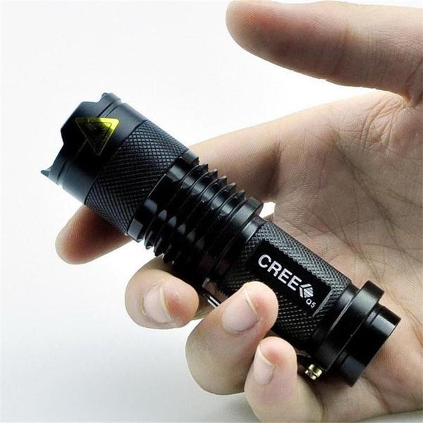 SK68 Cree XPE Q5 Zoomable LED Flashlight Torch-Biu Blaster-Uenel