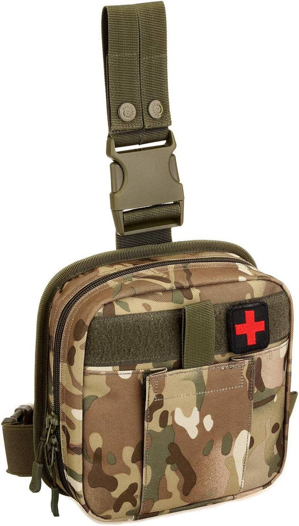 Waterproof Military Tactical Drop Leg Pouch Bag Cross Over Leg Rig