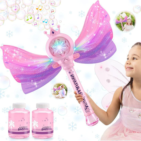 Bubble Princess Wand  LED Light & Music Bubble Machine