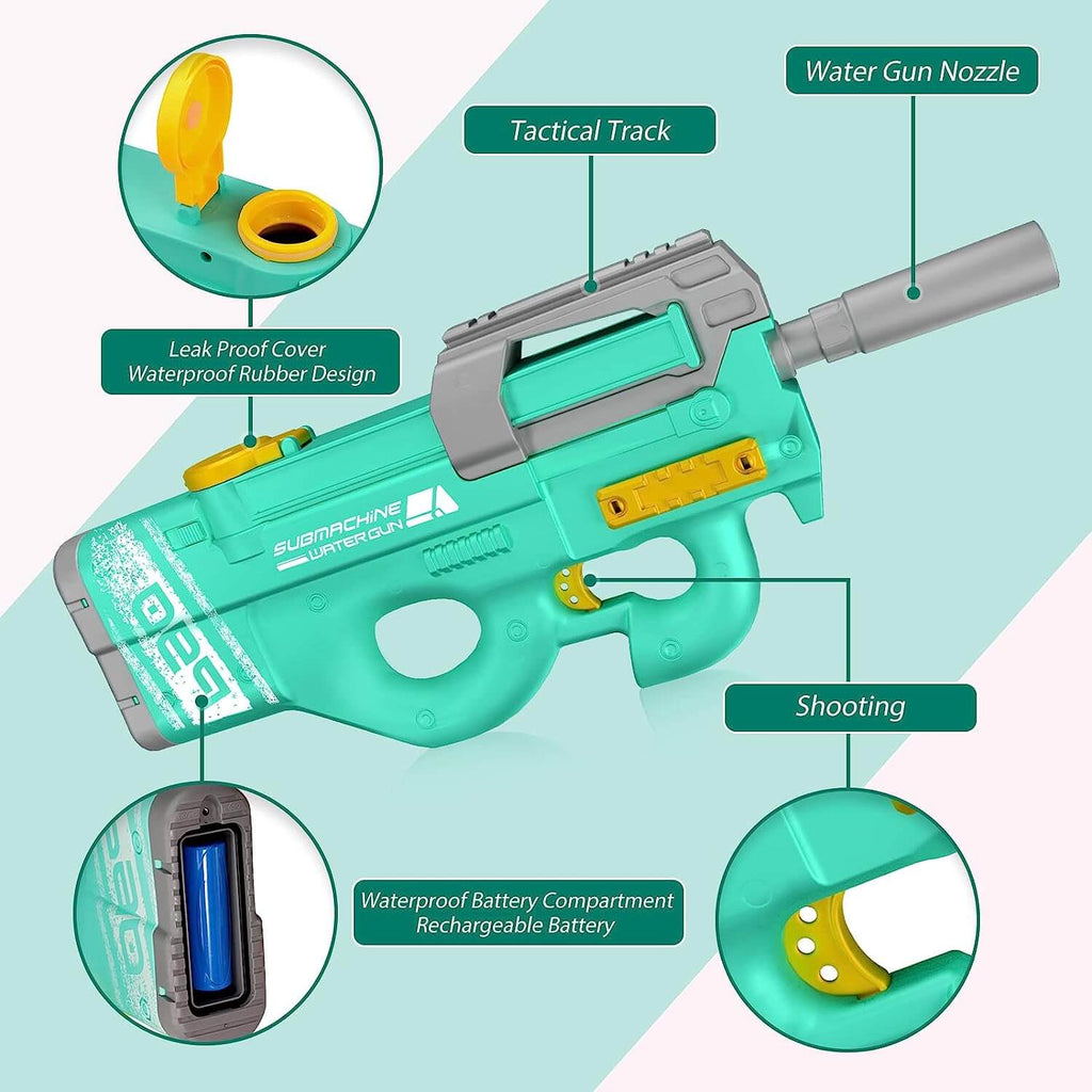High Rate of Fire Powerful P90 Water Gun with 33 Ft Shooting Range 450 ...