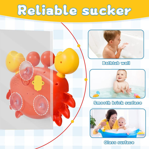 Automatic Bubble Crab Baby Bathtub Toys for Toddlers with Music (US Stock)