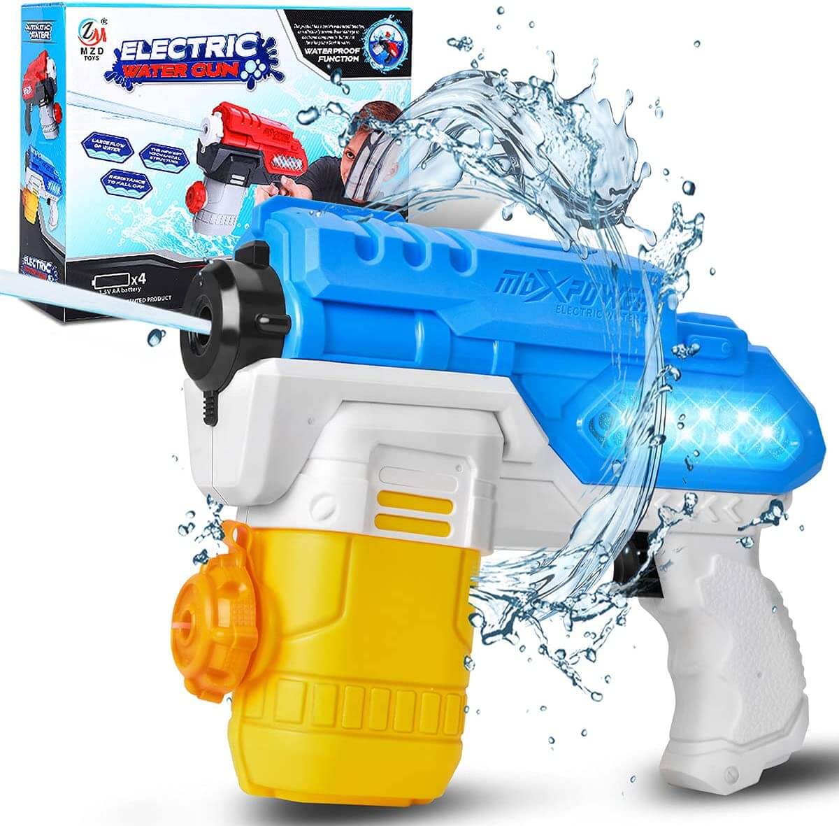 Long Range Electric Water Blaster with LED Light – Biu Blaster