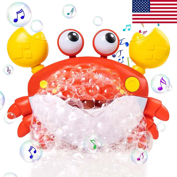 Automatic Bubble Crab Baby Bathtub Toys for Toddlers with Music (US Stock)