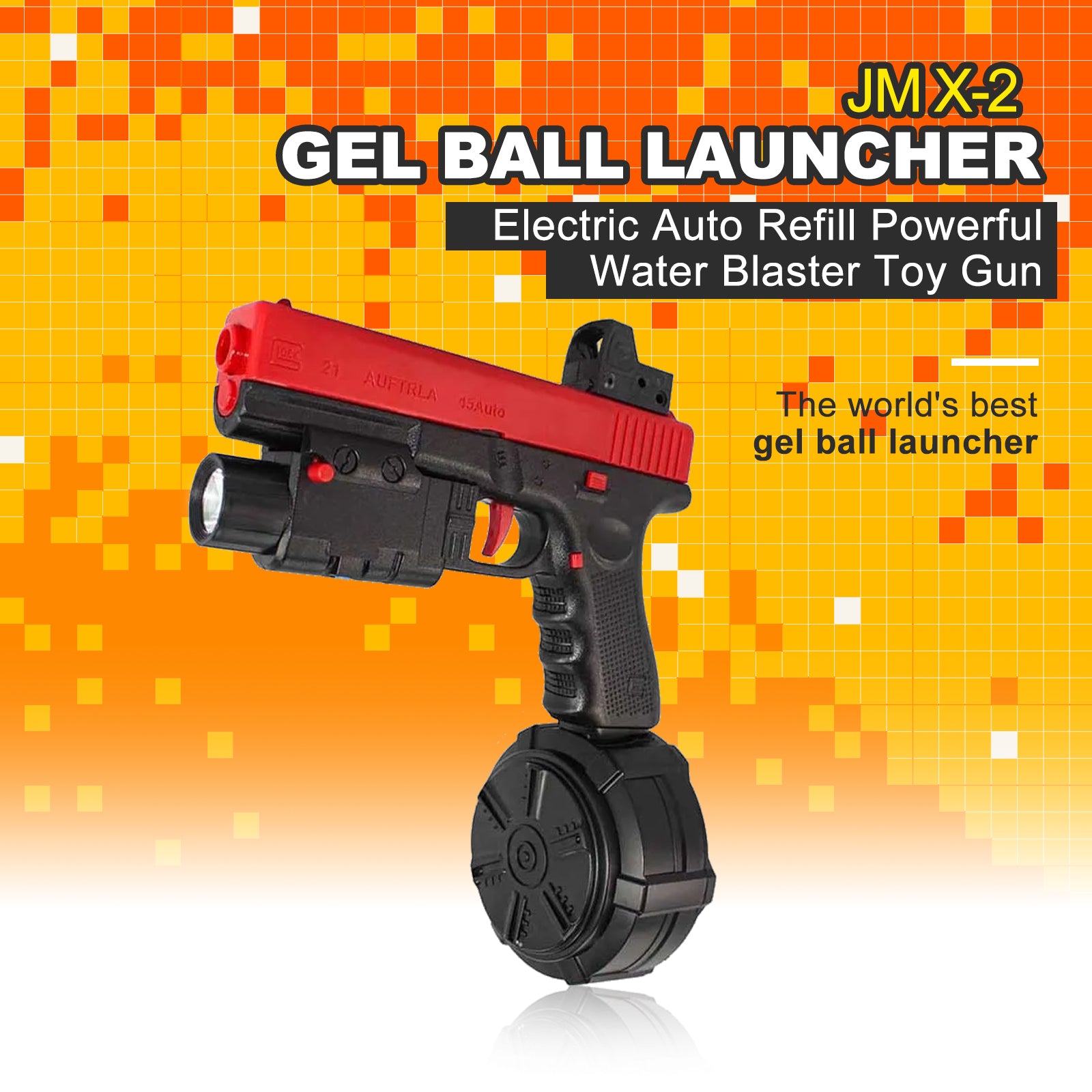 Electric Automatic JM X2 Gel Ball Blaster Toy Gun – Biu Blaster