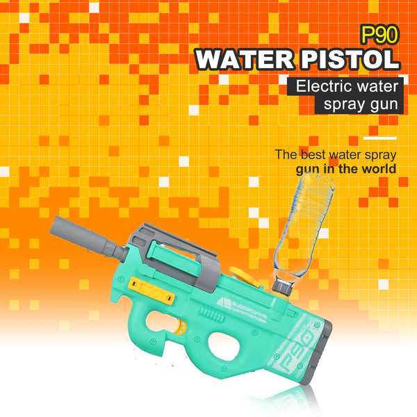 High Rate of Fire Powerful P90 Water Gun with 33 Ft Shooting Range 450cc Capacity