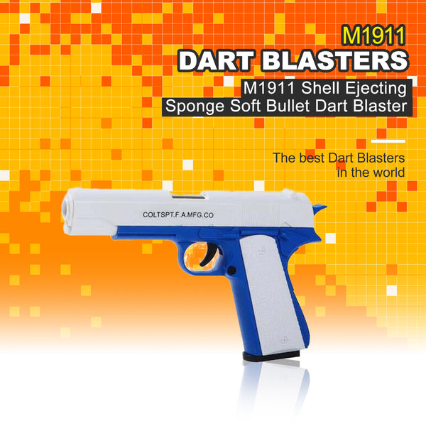 M1911 Shell Ejecting Sponge Soft Bullet Dart Blaster