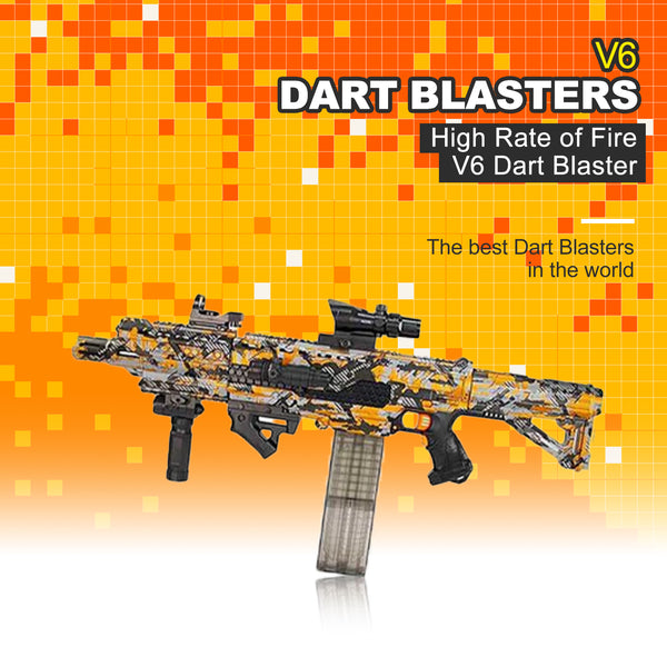 High Rate of Fire V6 Dart Blaster