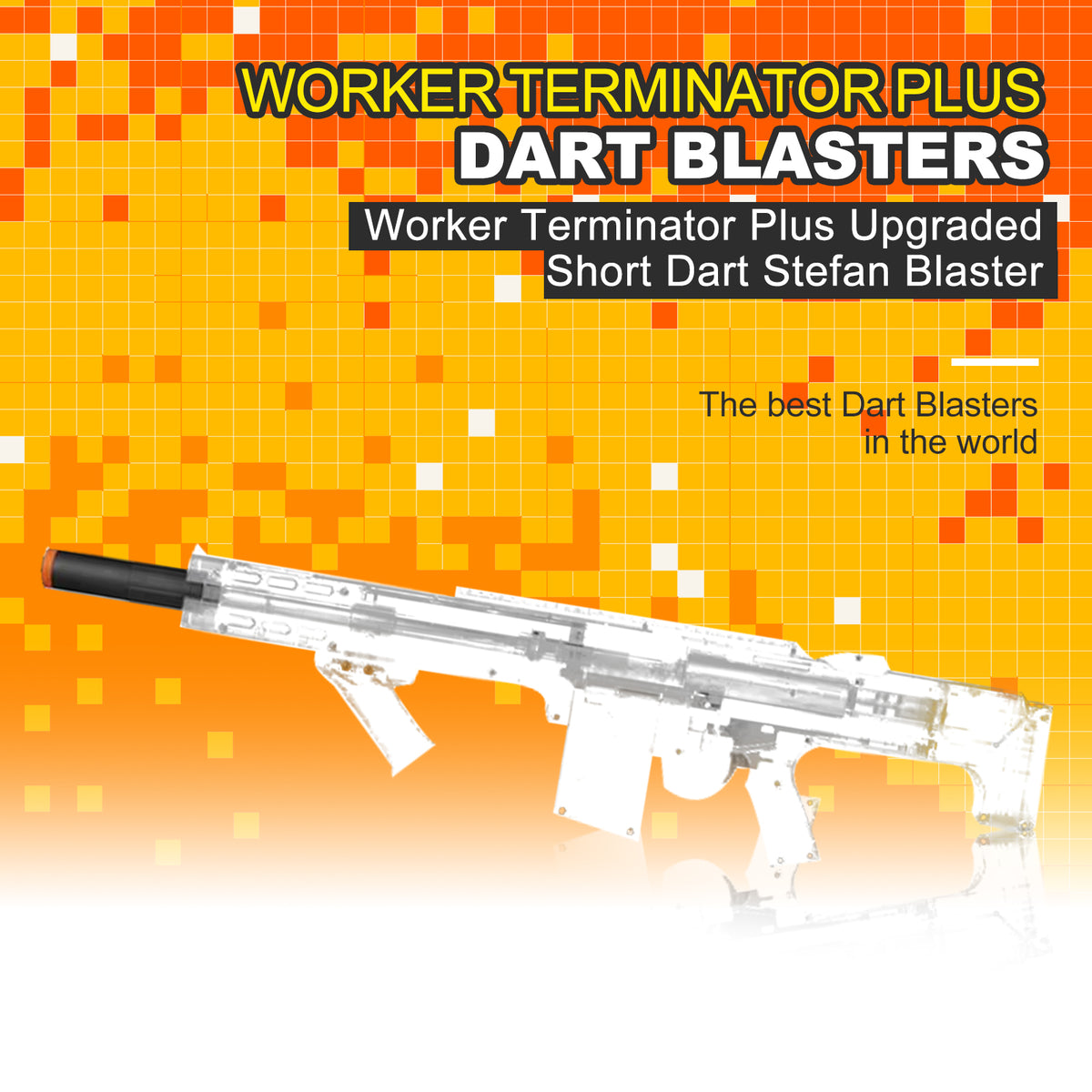 Worker Terminator Plus Upgraded Short Dart Stefan Blaster – Biu Blaster