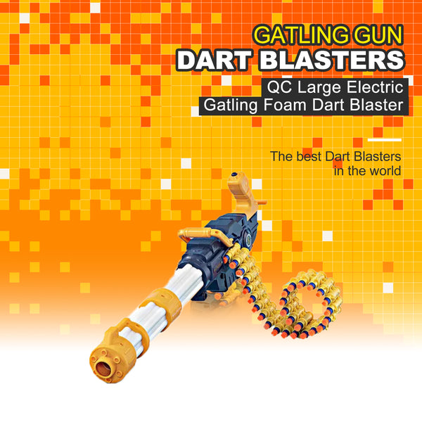 QC Large Electric Gatling Foam Dart Blaster