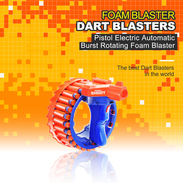 Pistol Electric Automatic Burst Rotating Foam Blaster