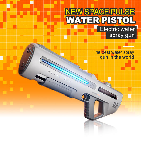 New Space Pulse Silver Gray Mecha Style Manual/Automatic Water blaster