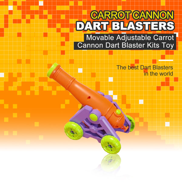 Movable Adjustable Carrot Cannon Dart Blaster Kits Toy