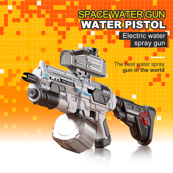 Space Water Gun: USB Charged, Suitable for Ages 3-8, 36V Or Below, Outdoor Fun with Friends