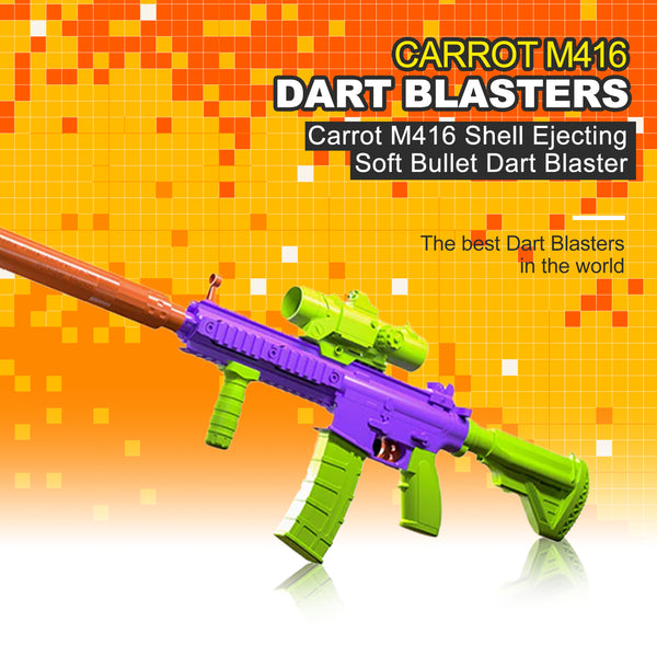 Carrot M416 Shell Ejecting Soft Bullet Dart Blaster