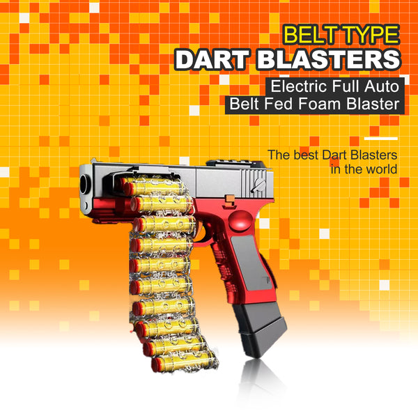 Electric Full Auto Belt Fed Foam Blaster