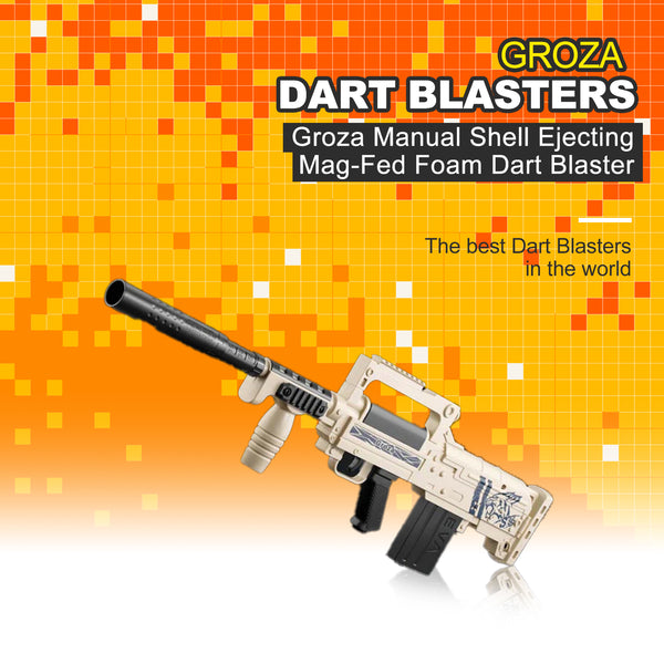 Groza Manual Shell Ejecting Mag-Fed Foam Dart Blaster