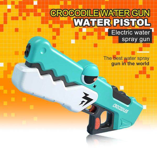 Crocodile Water Gun Automatic Electric Blaster Spray Outdoor Summer Pool Toys