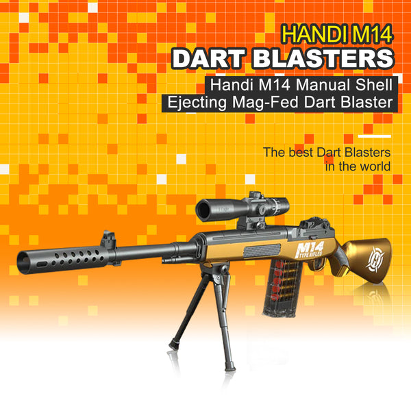 Handi M14 Manual Shell Ejecting Mag-Fed Dart Blaster