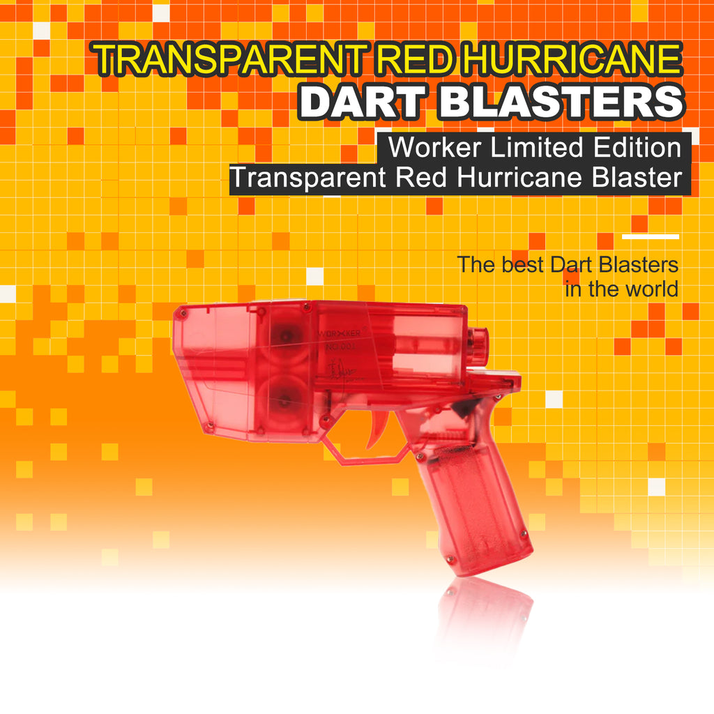 Worker Limited Edition top Hurricane Semi-automatic Electric Blaster for Nerf Games Toy Color Red