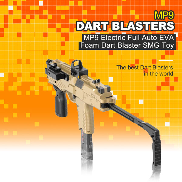 MP9 Electric Full Auto EVA Foam Dart Blaster SMG Toy