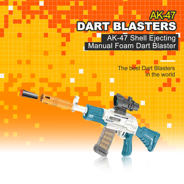 AK-47 Shell Ejecting Manual Foam Dart Blaster