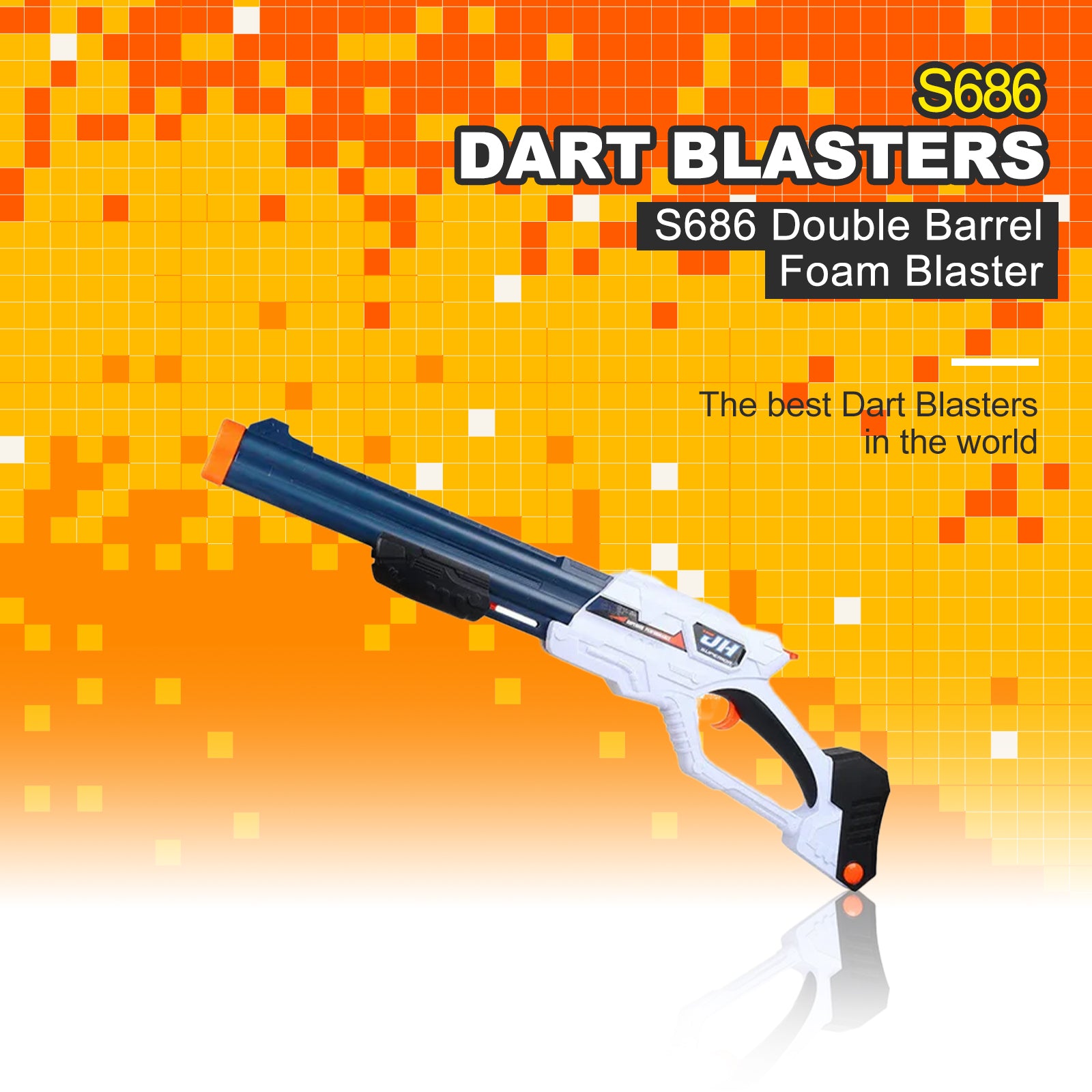 S686 Double Barrel Foam Blaster – Biu Blaster
