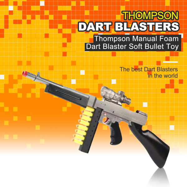 Thompson Manual Foam Dart Blaster Soft Bullet Toy