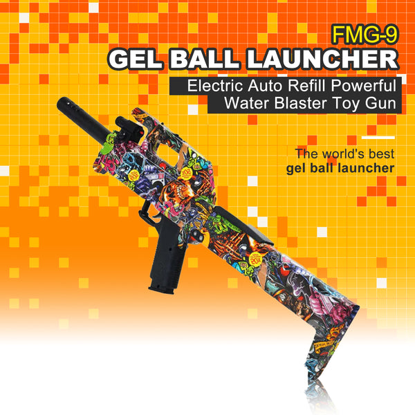 FMG-9 Graffiti Electric Foldable Splat Ball Blaster Gel Launcher