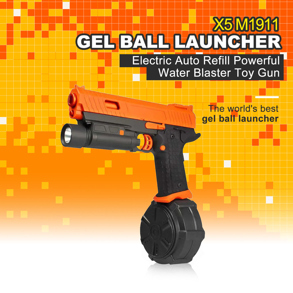 Electric Nylon X5 M1911 Gel Blaster Orbeez Toy Gun – Biu Blaster