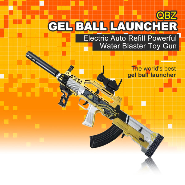 PUBG Golden QBZ Electric Mag Fed Gel Ball Blaster