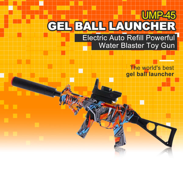 UMP-45 Electric Hopper Fed Graffiti Gel Blaster