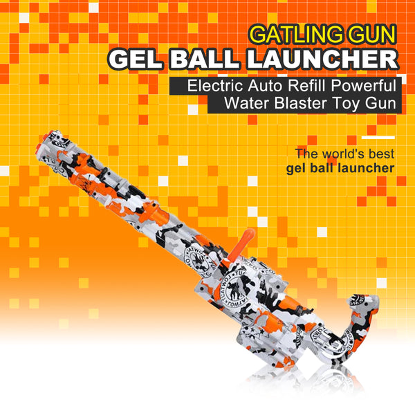 Electric Graffiti Handheld Hopper-Fed Gatling Gel Ball Blaster