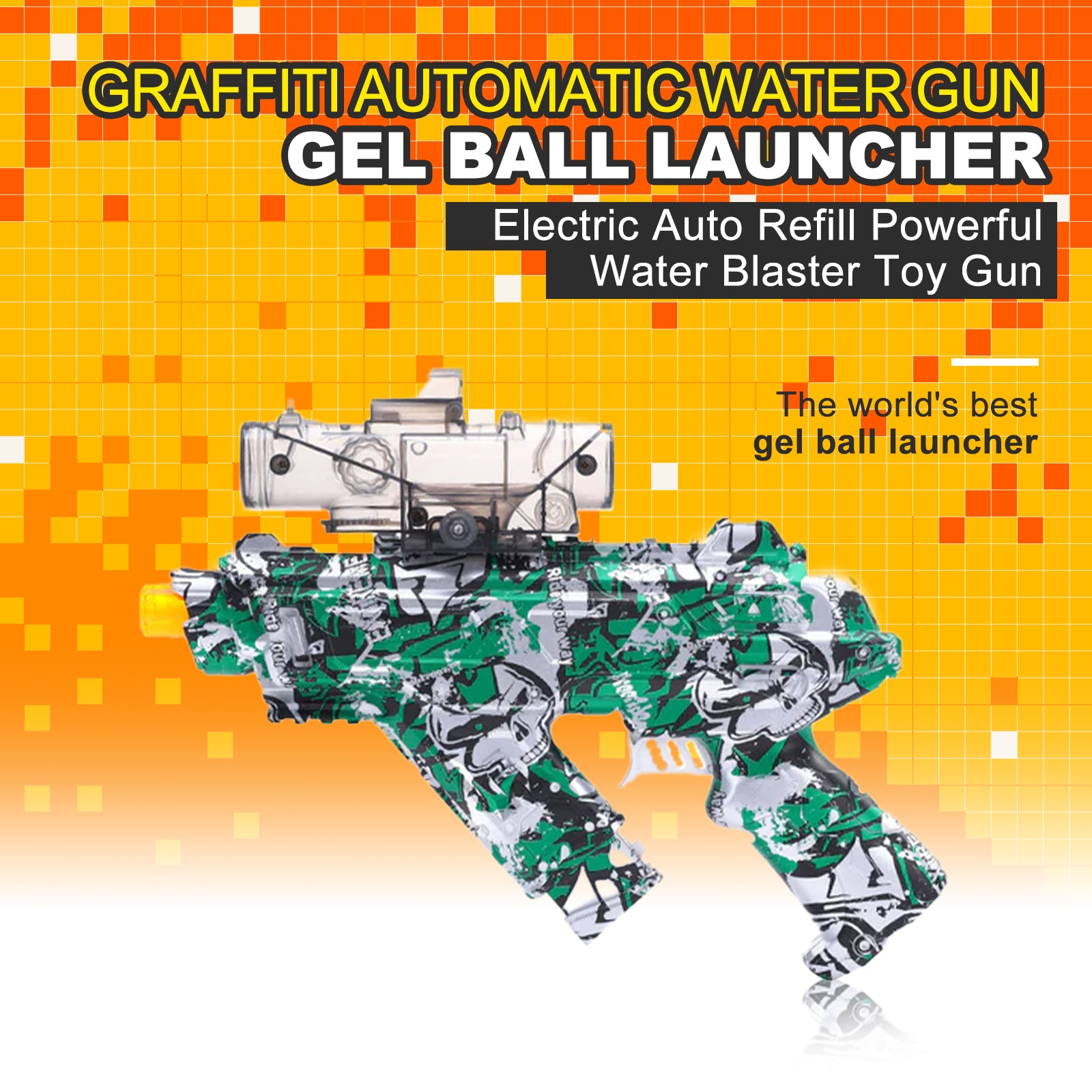 Splat Ball Electric Graffiti Automatic Space Water Orbeez Gun