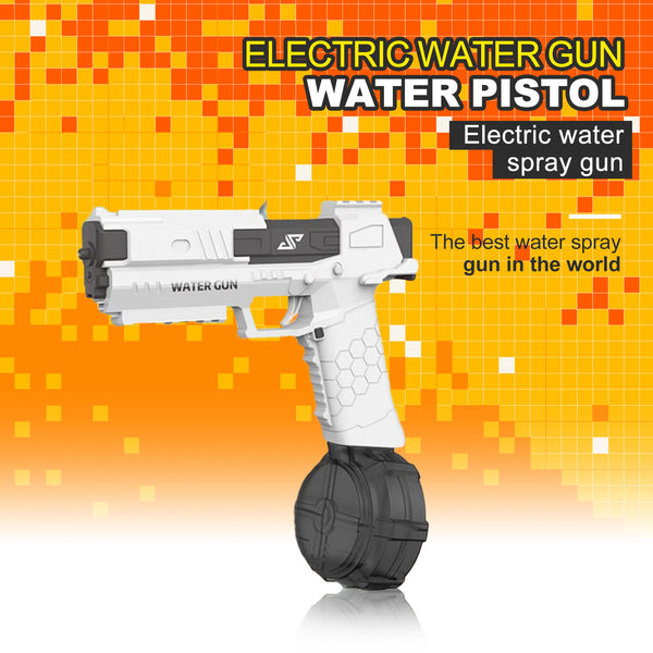 Electric Water Guns, High Capacity Automatic Squirt Guns up to 32FT Range, One-Button Automatic Water Soaker blaster Toy for Kids & Adults Summer Swimming Pool Party