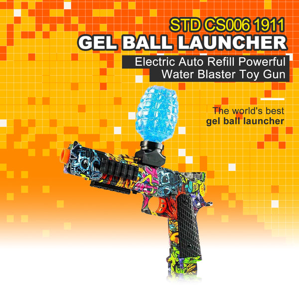 STD CS006 1911 Graffiti Electric Hopper-Fed Gel Ball Blaster (FR Stock)