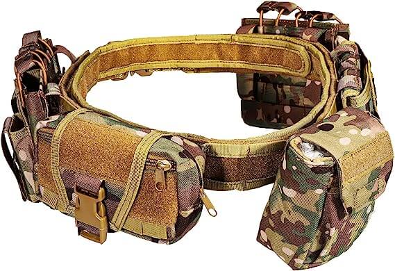 7 in 1 Tactical Belt Law Enforcement Police Utility Duty Belt-Biu Blaster-camouflage-Uenel