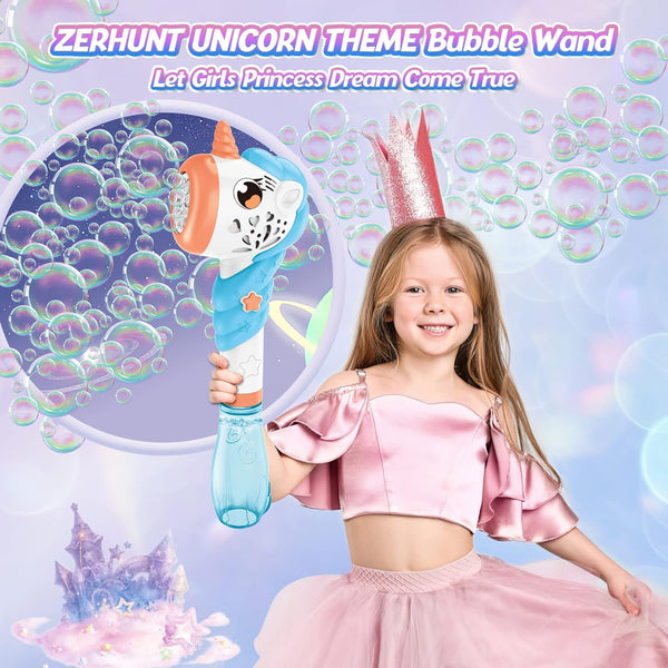 Unicorn Electric Bubble Wand Outdoor Toys for Kids Toddlers