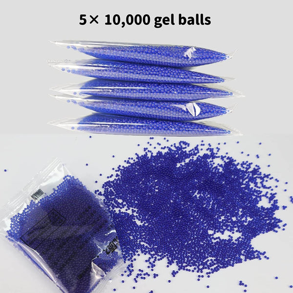 50000pcs Blue Gel Ball Refill Ammo Water Beads Non-Toxic Eco Friendly (US Stock)-Biu Blaster-Uenel