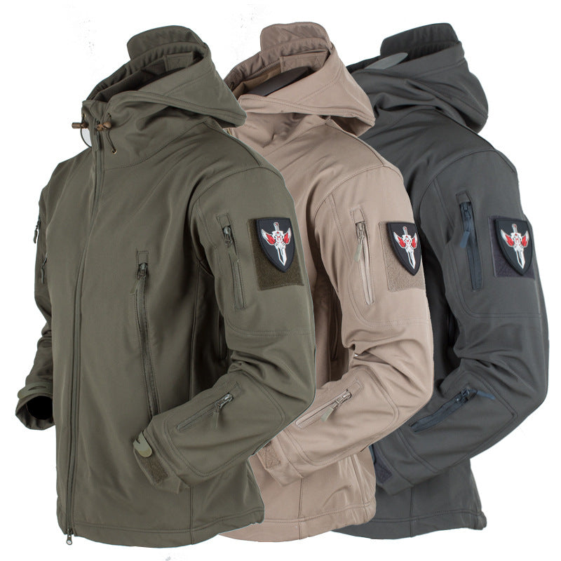Tactical Soft Shell Military Jacket Men Waterproof Windproof Coat jackets mens Rain Hiking Camping & Hiking Apparel-clothing-Biu Blaster-Uenel