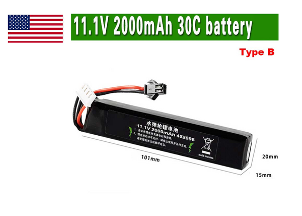 HJ 11.1V/7.4V 2000mAh 30C Lipo Battery(US stock)