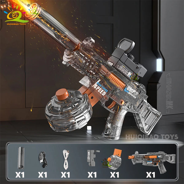 HUIQIBAO Automatic Electric UMP45 Submachine Water Gun Fights Summer Toy