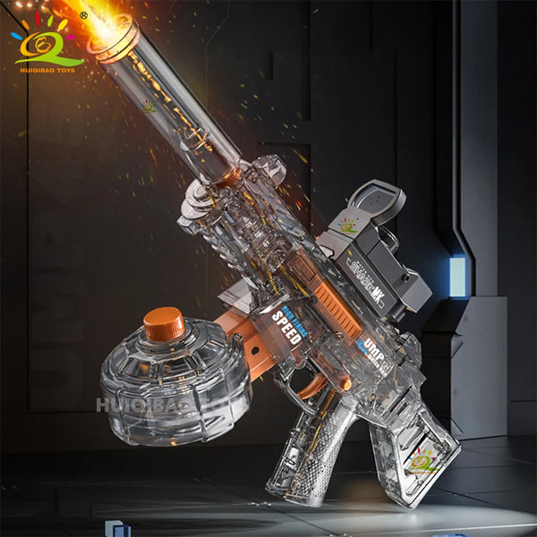 HUIQIBAO Automatic Electric UMP45 Submachine Water Gun Fights Summer Toy